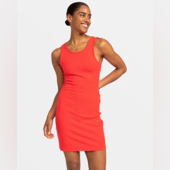 Roxy Good Keepsake Mini Tank Dress, Size M, Hibiscus - Picture 1 of 5